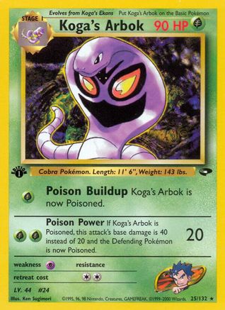 Koga's Arbok (G2-025) (Unlimited)