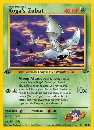 Koga's Zubat (G2-083) (1st Edition)