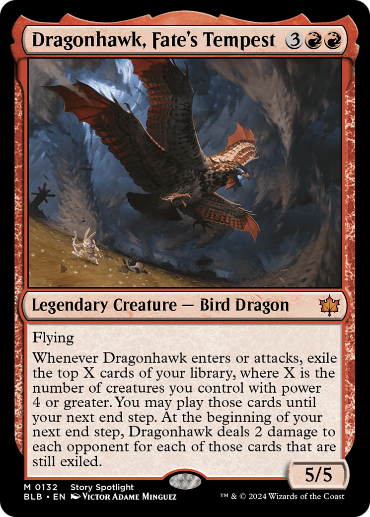Dragonhawk, Fate's Tempest (BLB-132) (Foil)