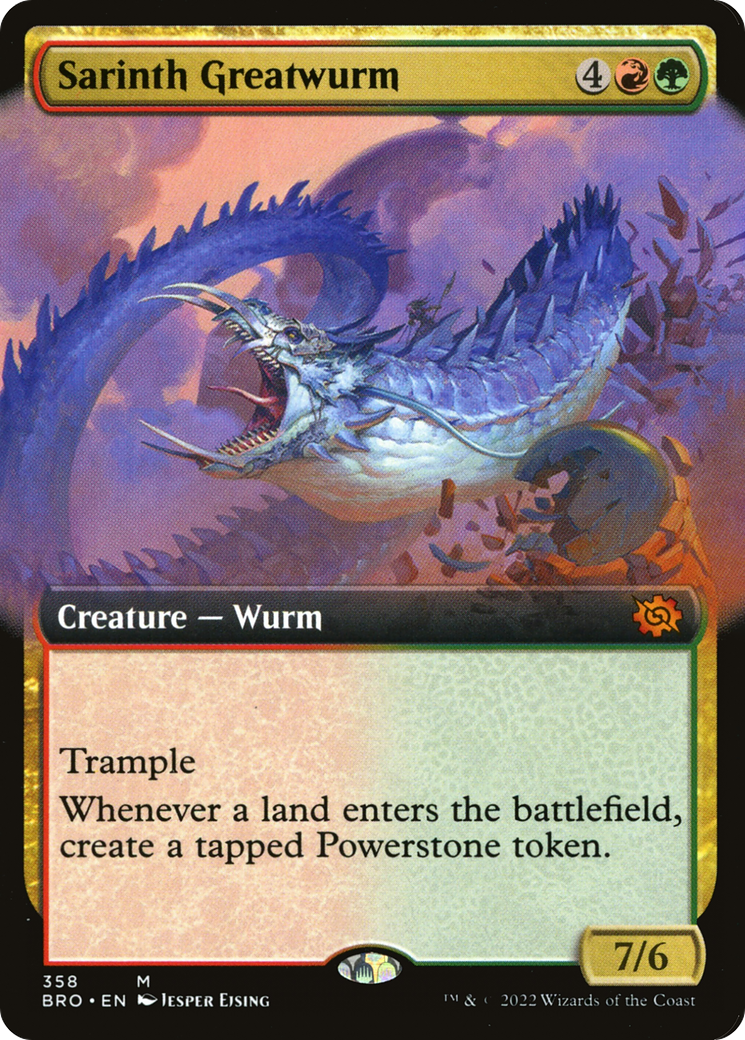 Sarinth Greatwurm (BRO-358) (Extended Art)