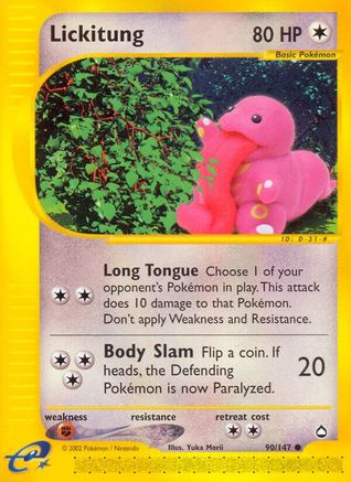 Lickitung (AQ-090) (Reverse Holofoil)
