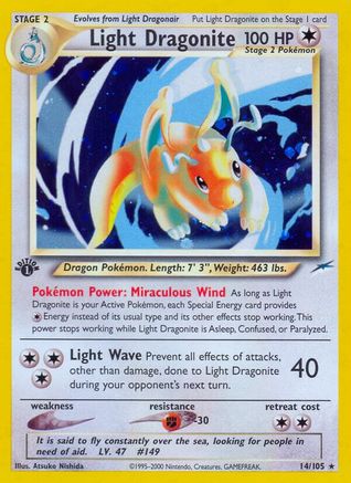 Light Dragonite (N4-014) (Unlimited Holofoil)