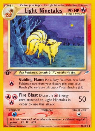 Light Ninetales (N4-050) (1st Edition)