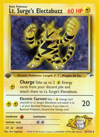 Lt. Surge's Electabuzz (27) (G1-027) (1st Edition)