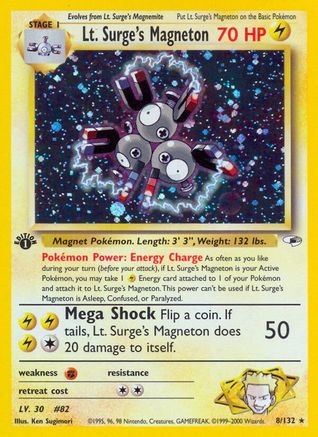 Lt. Surge's Magneton (G1-008) (1st Edition Holofoil)