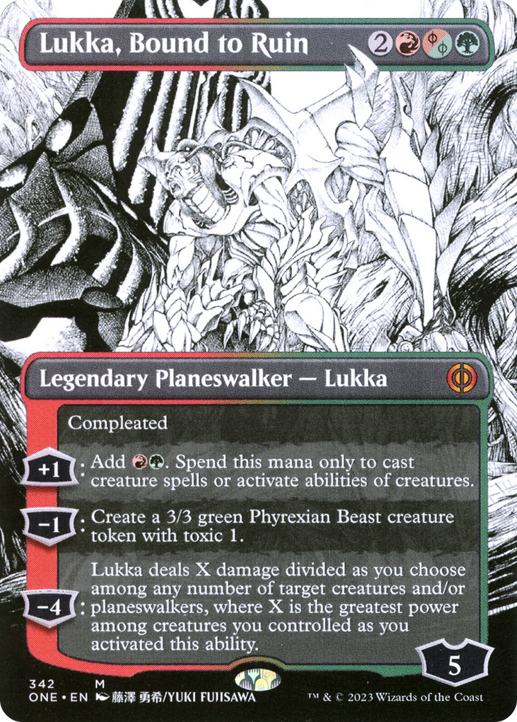 Lukka, Bound to Ruin (ONE-342) (Showcase) (Borderless)