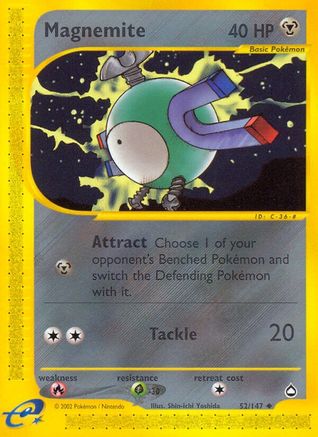 Magnemite (52) (AQ-052) (Reverse Holofoil)