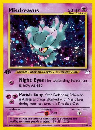 Misdreavus (N3-011) (1st Edition Holofoil)