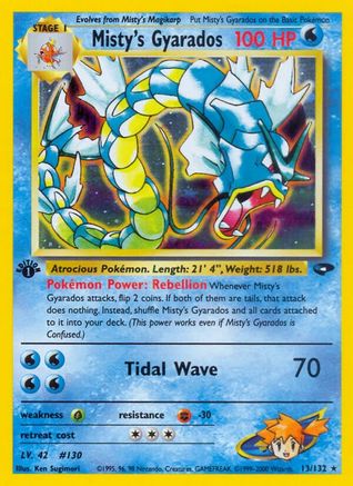 Misty's Gyarados (G2-013) (1st Edition Holofoil)