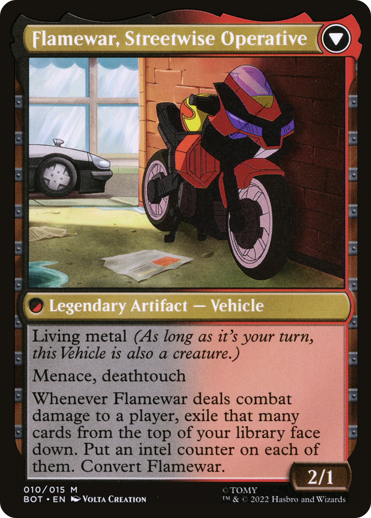 Flamewar, Brash Veteran // Flamewar, Streetwise Operative (BOT-010)