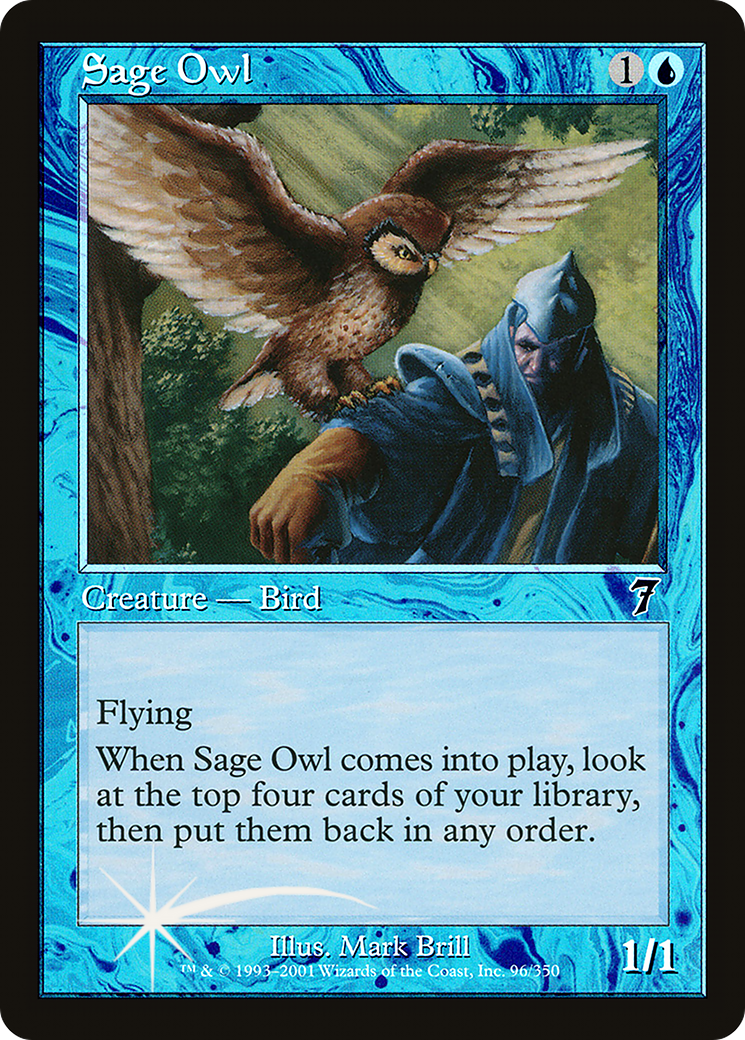 Sage Owl (7ED-096★) (Foil)