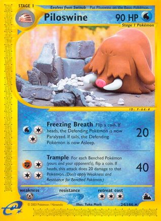 Piloswine (24) (SK-024) (Reverse Holofoil)