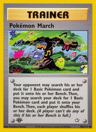 Pokemon March (N1-102) (1st Edition)