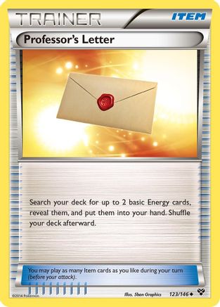 Professor's Letter (XY-123) (Reverse Holofoil)