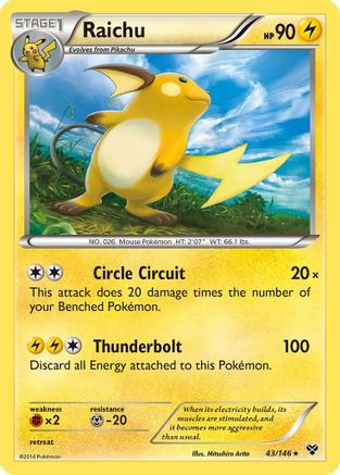 Raichu (XY-) (Reverse Holofoil)