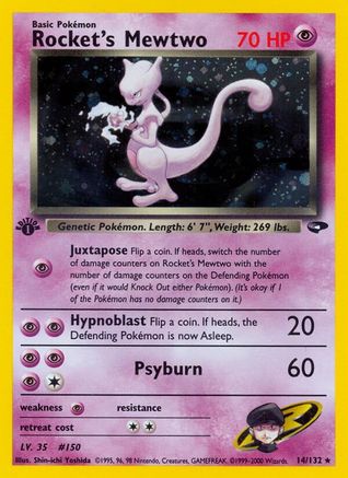 Rocket's Mewtwo (G2-014) (Unlimited Holofoil)