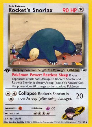 Rocket's Snorlax (G1-033) (Unlimited)