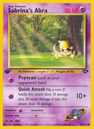 Sabrina's Abra (94) (G2-094) (Unlimited)