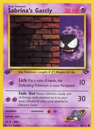 Sabrina's Gastly (96) (G2-096) (1st Edition)