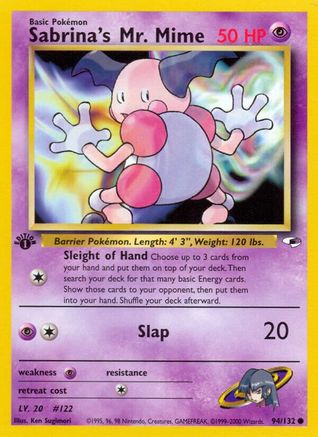 Sabrina's Mr. Mime (G1-094) (1st Edition)