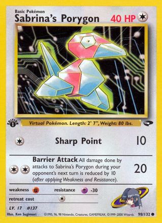 Sabrina's Porygon (G2-098) (1st Edition)