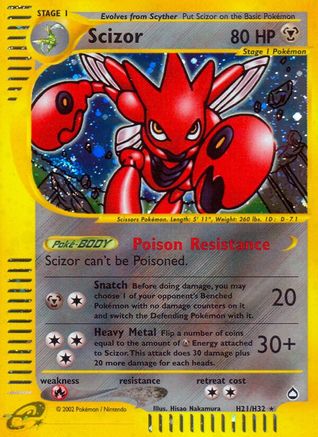 Scizor (H21) (AQ-H21) (Holofoil)