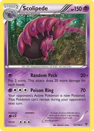 Scolipede (XY-) (Reverse Holofoil)