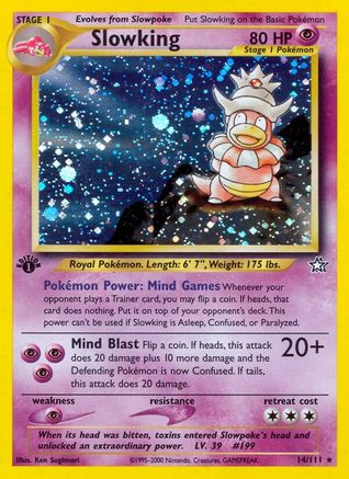 Slowking (N1-014) (1st Edition Holofoil)