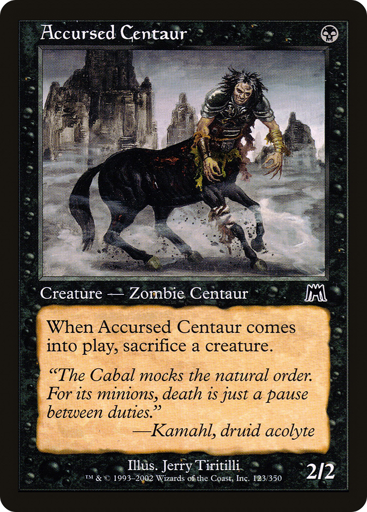 Accursed Centaur (ONS-123) (Foil)