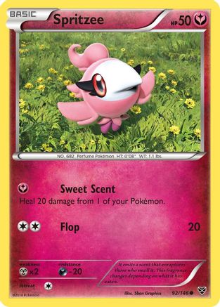 Spritzee (XY-092) (Reverse Holofoil)