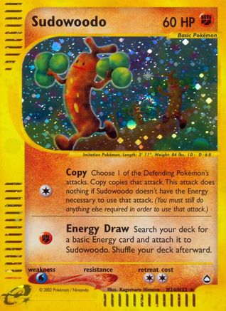 Sudowoodo (H24) (AQ-H24) (Holofoil)