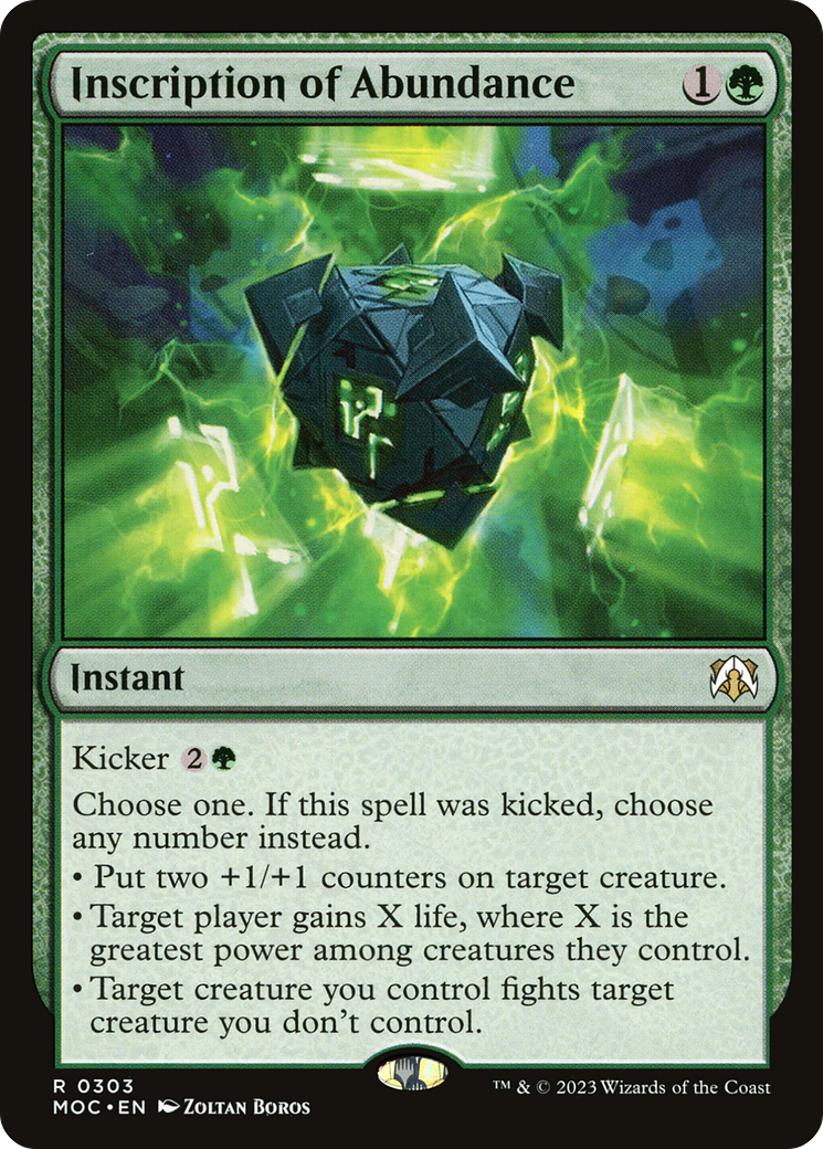 Inscription of Abundance (MOC-303)