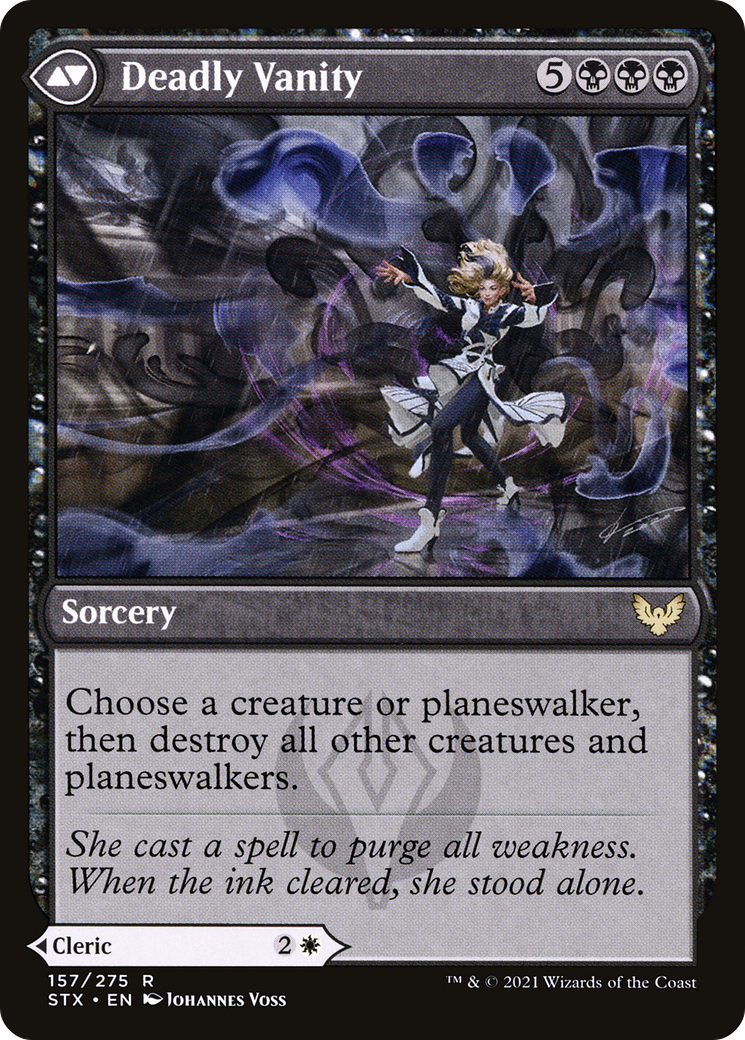 Selfless Glyphweaver // Deadly Vanity (STX-157) (Foil)