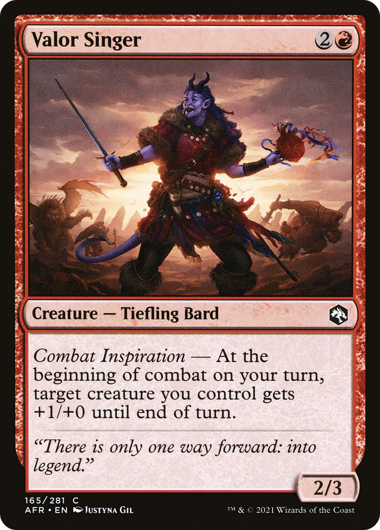 Valor Singer (AFR-165) (Foil)