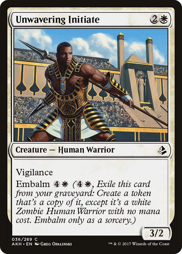 Unwavering Initiate (AKH-036) (Foil)