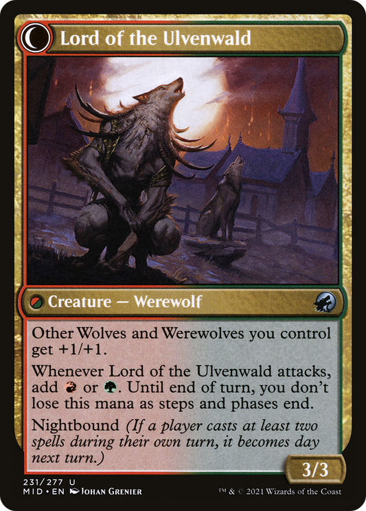 Kessig Naturalist // Lord of the Ulvenwald (MID-231) (Foil)