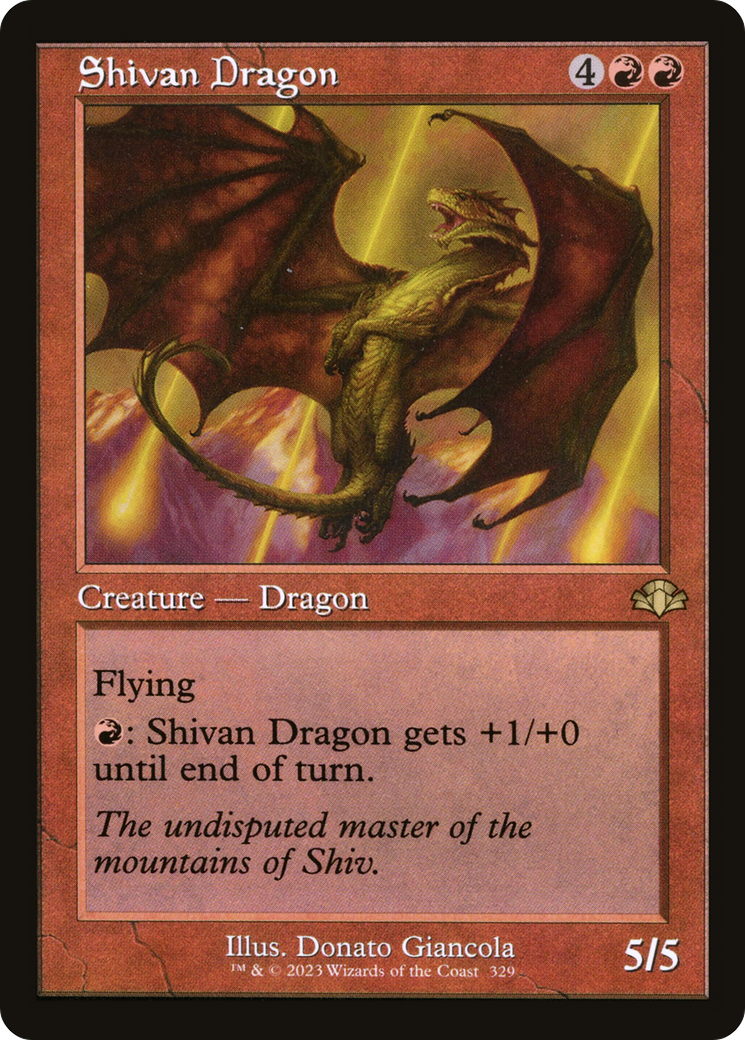 Shivan Dragon (DMR-329) (Foil)