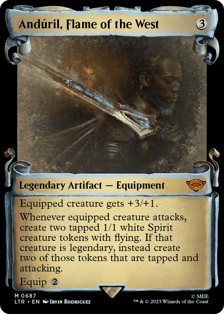 Andúril, Flame of the West (LTR-687) (Showcase) (Scroll) (Foil)