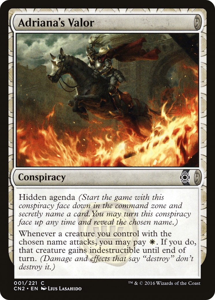 Adriana's Valor (CN2-001) (Foil)