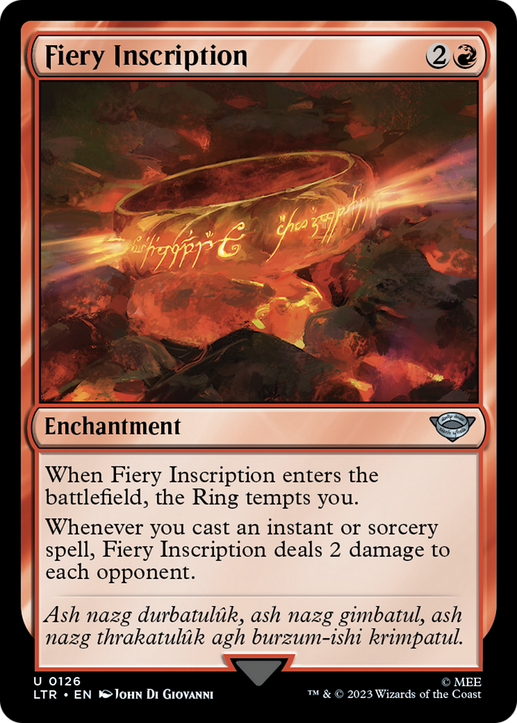 Fiery Inscription (LTR-126)