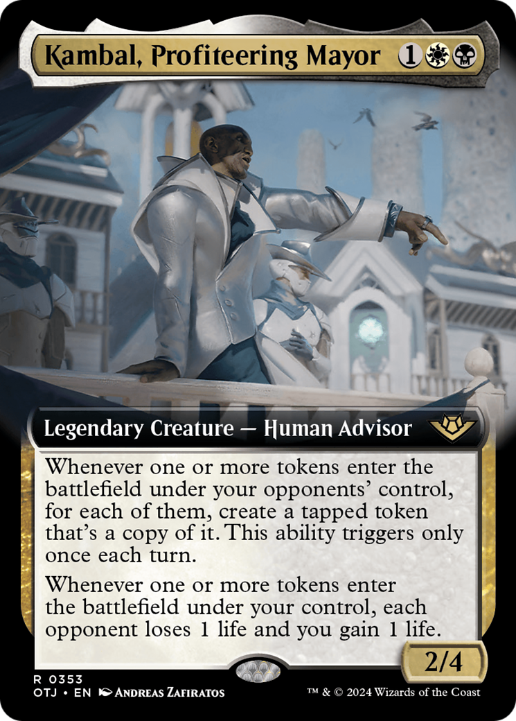 Kambal, Profiteering Mayor (OTJ-353) (Extended Art) (Foil)