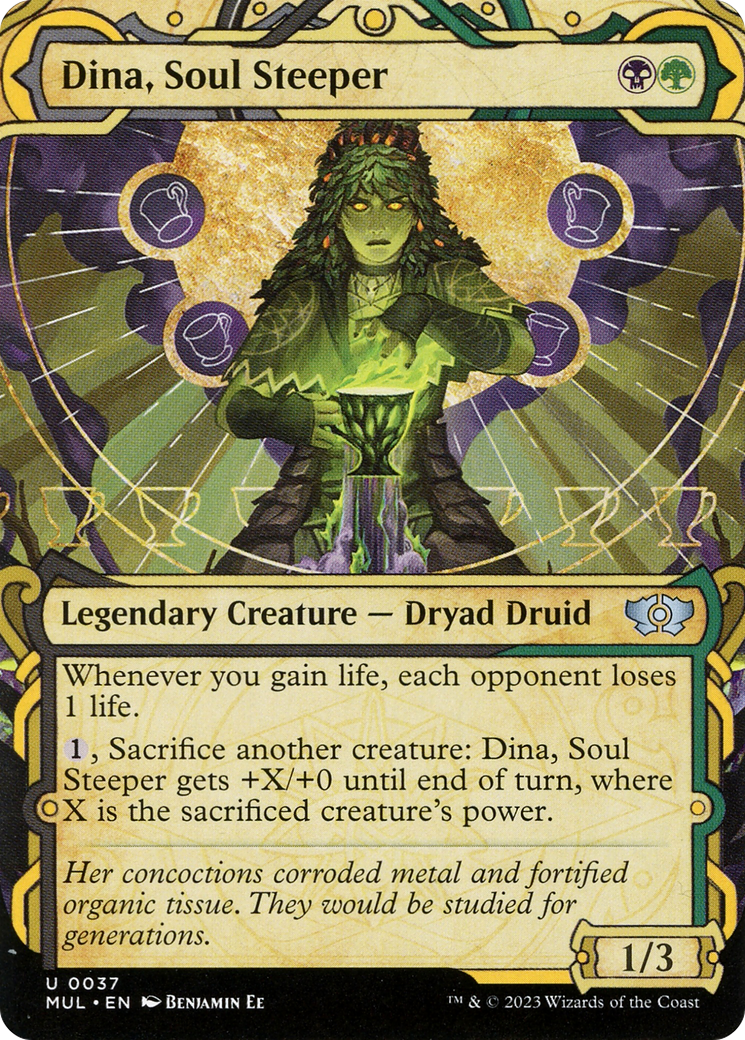 Dina, Soul Steeper (MUL-037) (Showcase) (Borderless) (Foil)