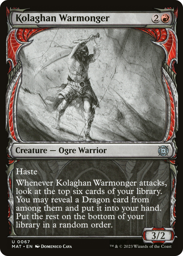 Kolaghan Warmonger (MAT-067) (Showcase) (Foil)