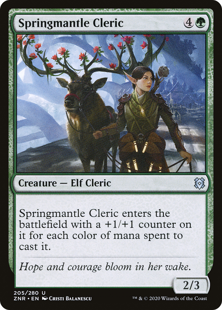 Springmantle Cleric (ZNR-205) (Foil)