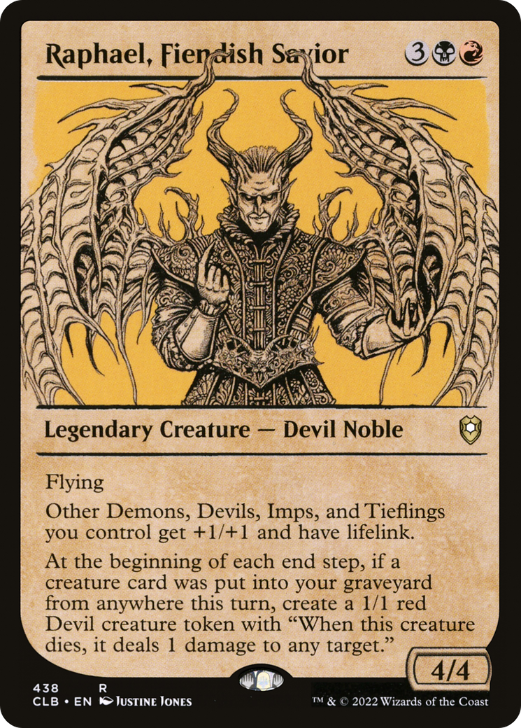 Raphael, Fiendish Savior (CLB-438) (Showcase) (Foil)