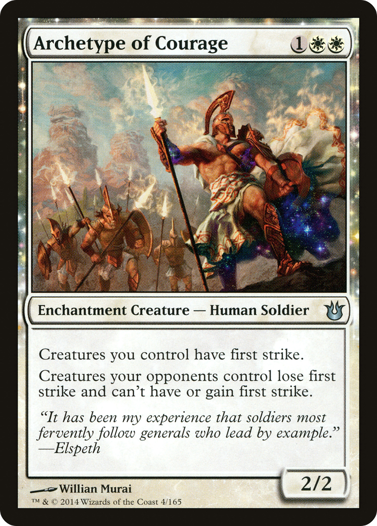 Archetype of Courage (BNG-004) (Foil)