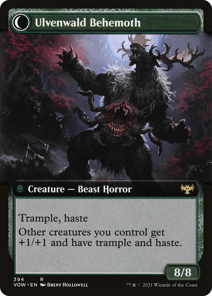 Ulvenwald Oddity // Ulvenwald Behemoth (VOW-394) (Extended Art) (Foil)