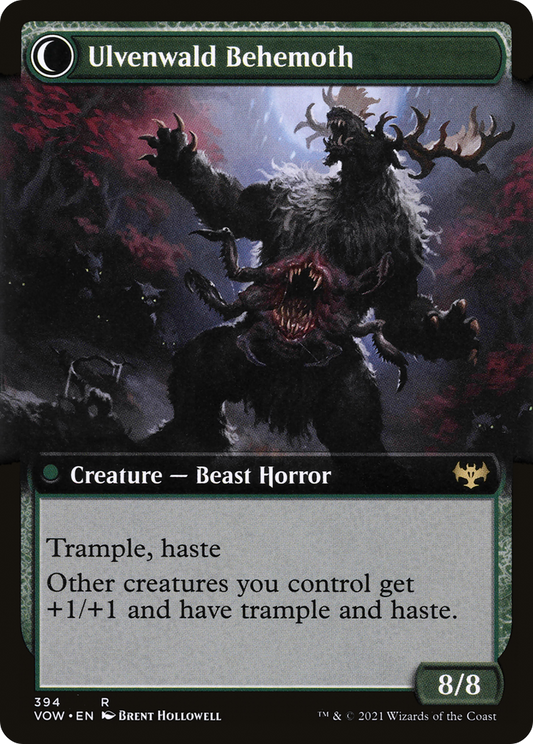 Ulvenwald Oddity // Ulvenwald Behemoth (VOW-394) (Extended Art) (Foil)