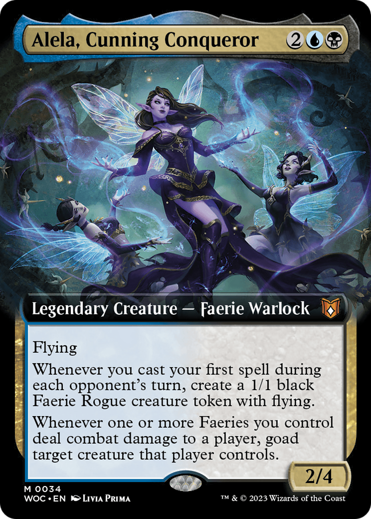 Alela, Cunning Conqueror (WOC-034) (Extended Art) (Foil)