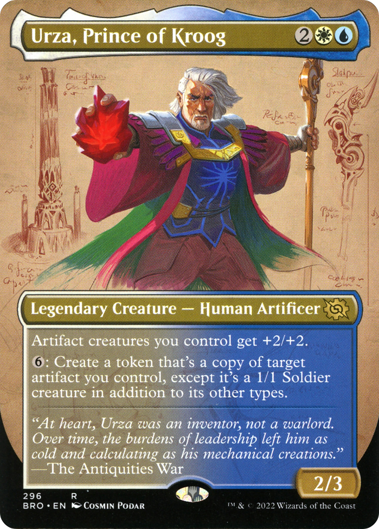 Urza, Prince of Kroog (BRO-296) (Borderless) (Foil)